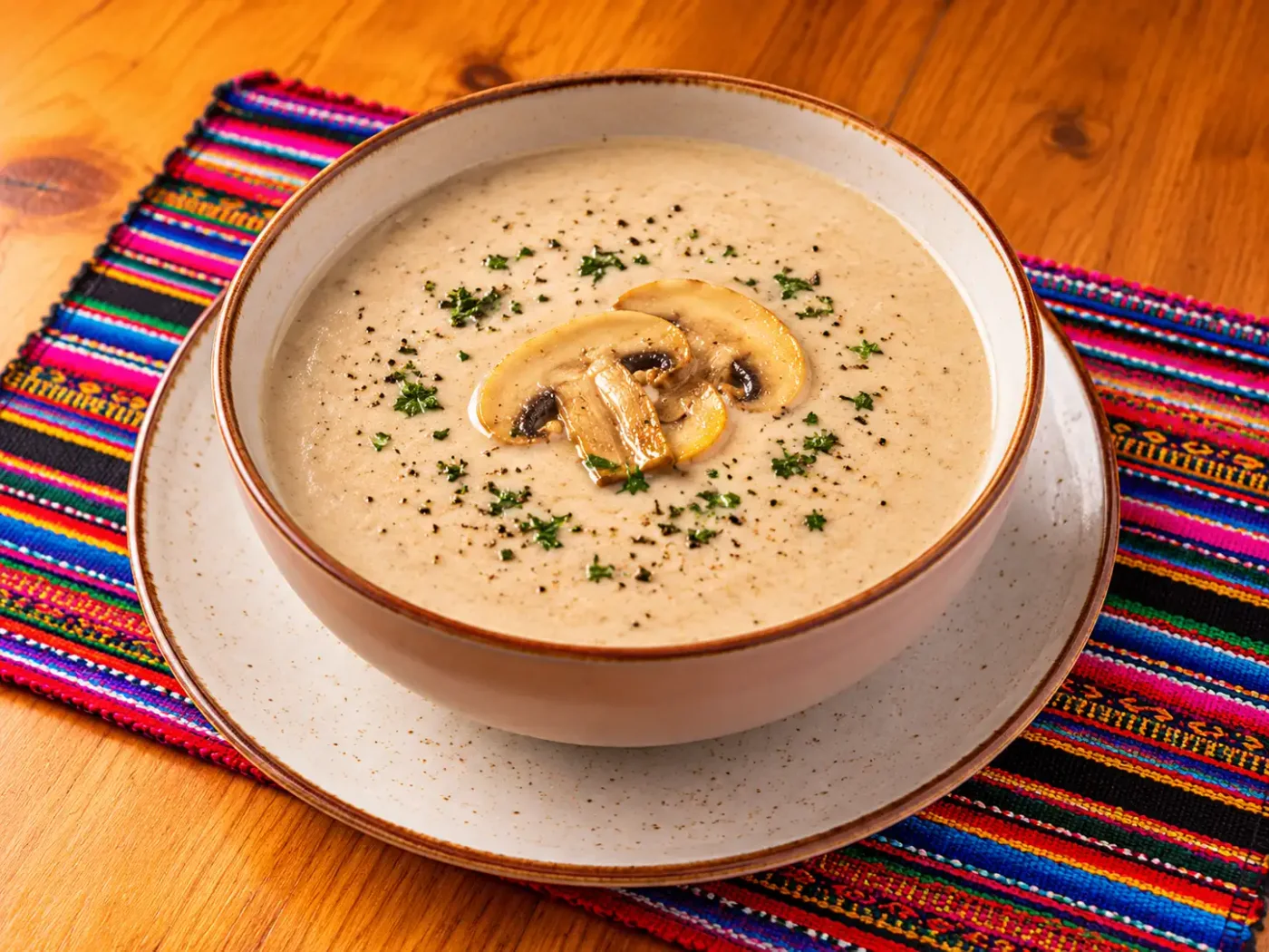 Crema de champiñón