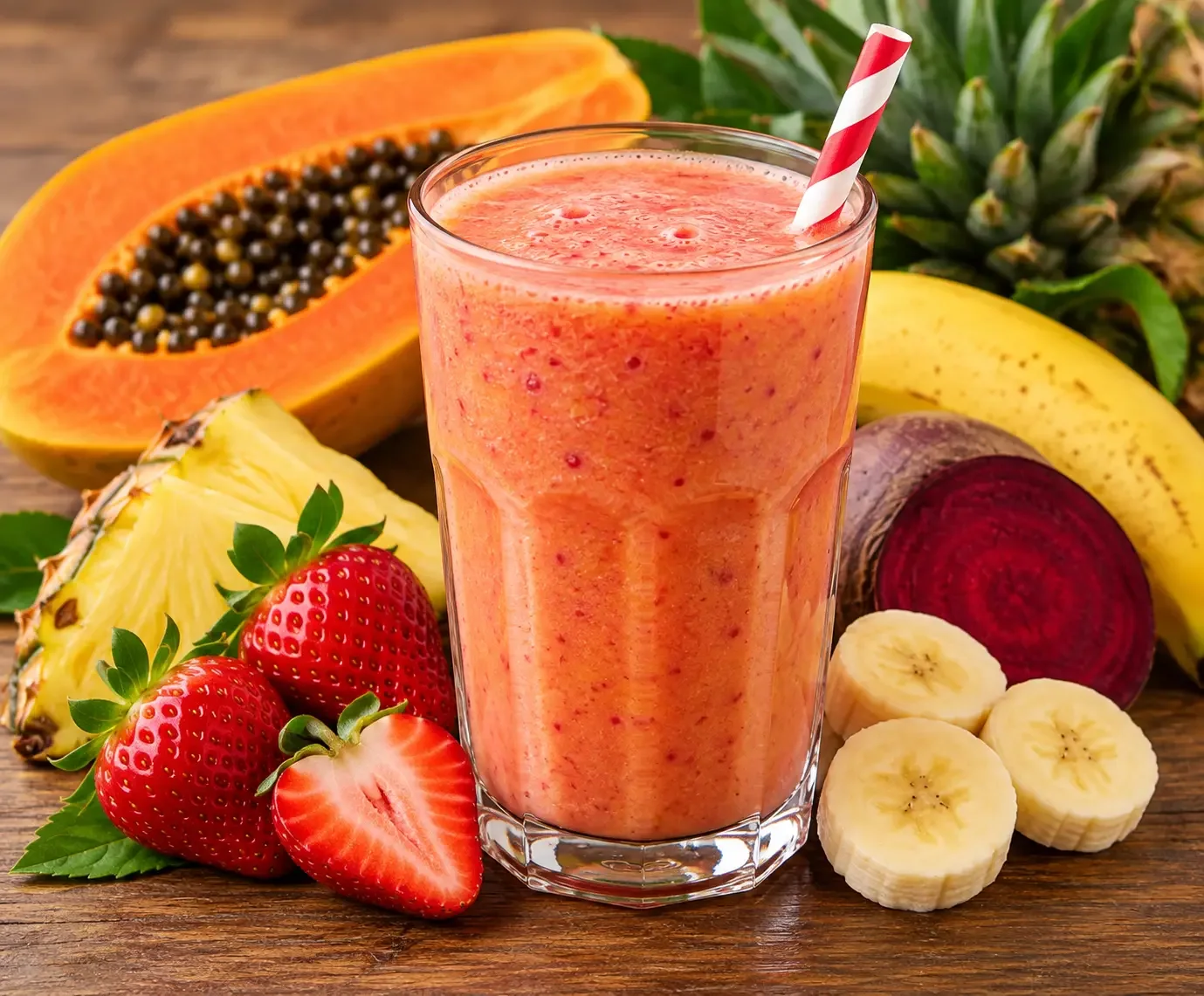 Jugo mixto (4 frutas)