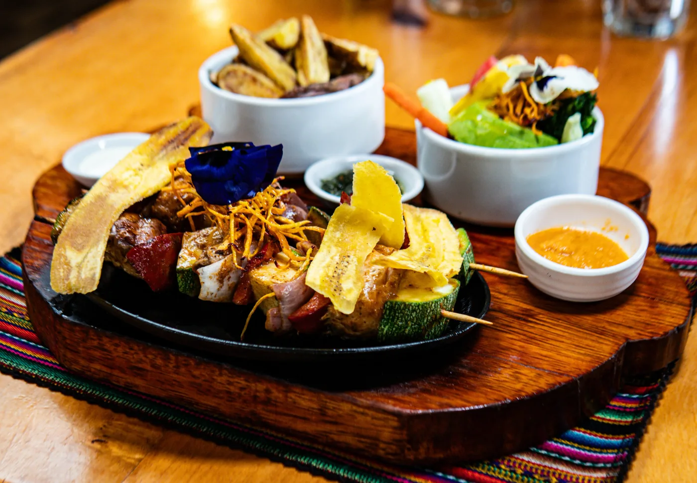 Brocheta de alpaca