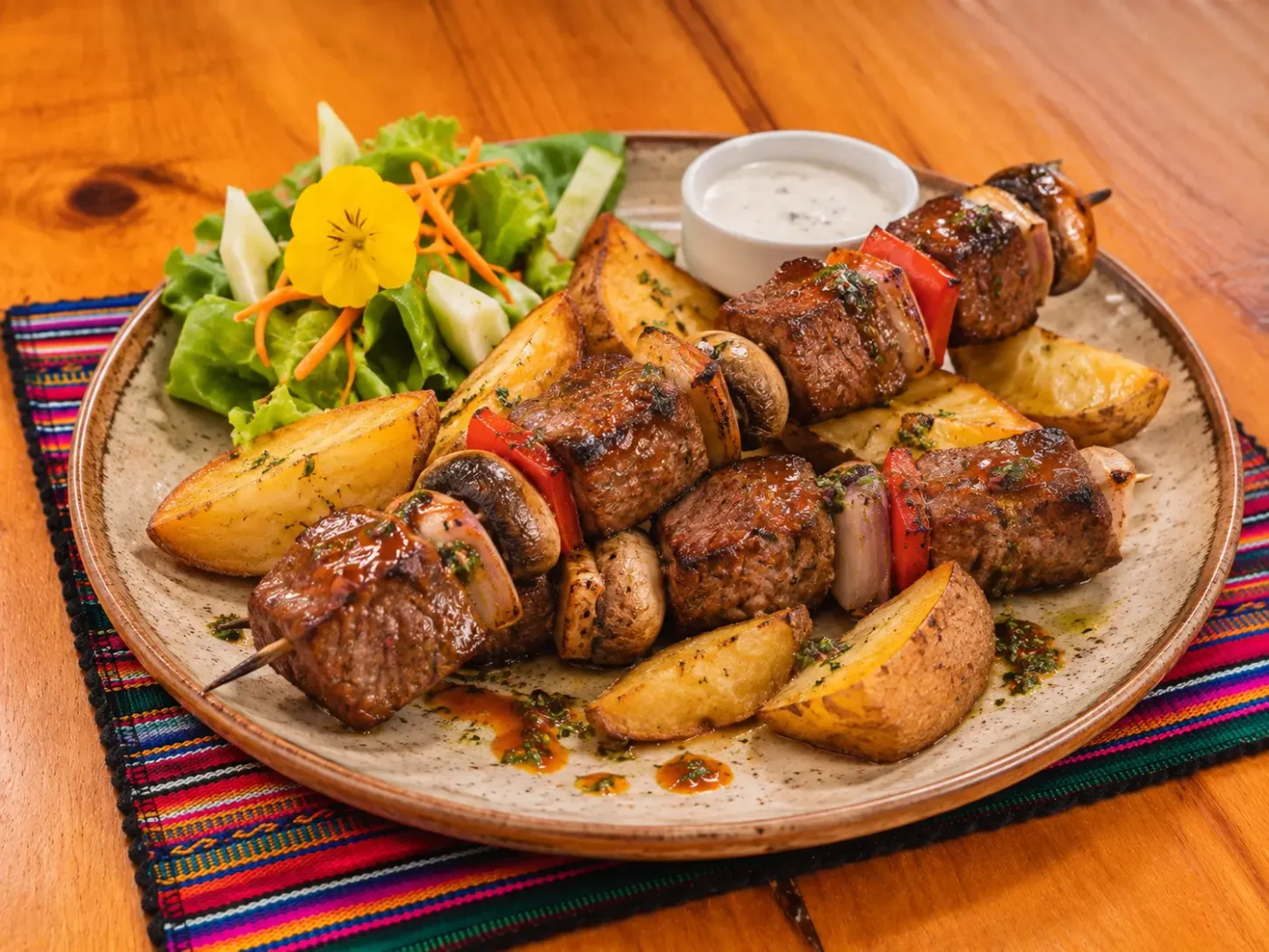 Brocheta de alpaca
