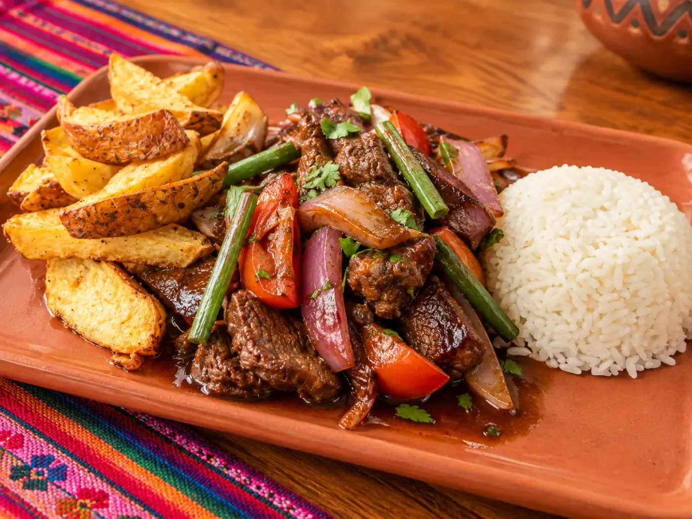 Saltado de alpaca