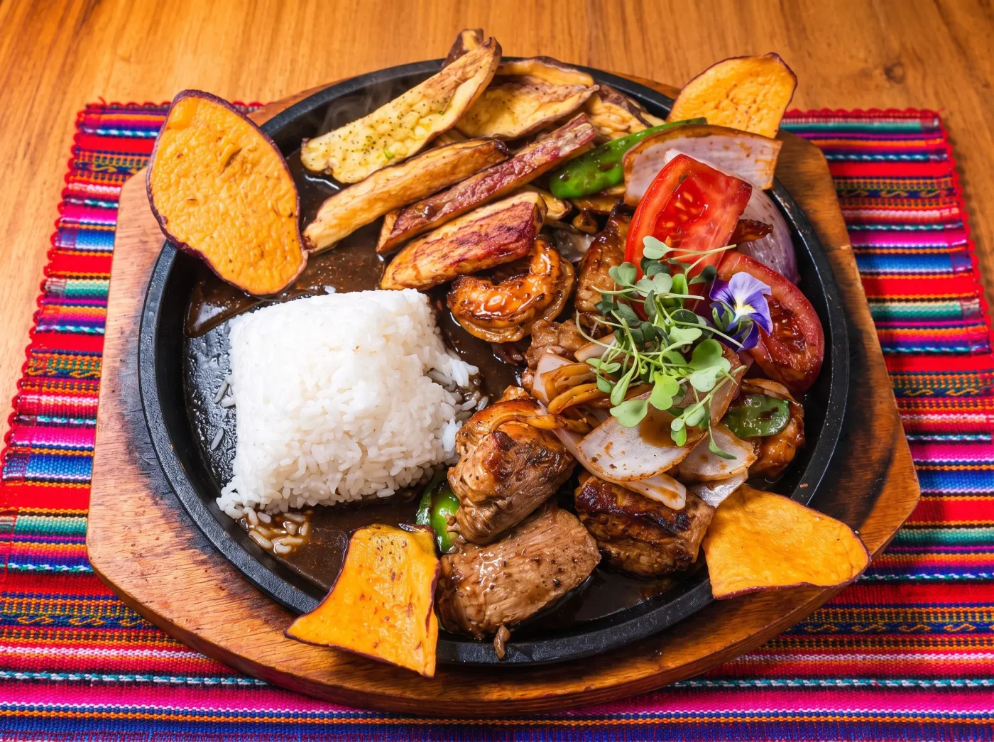 Saltado de alpaca