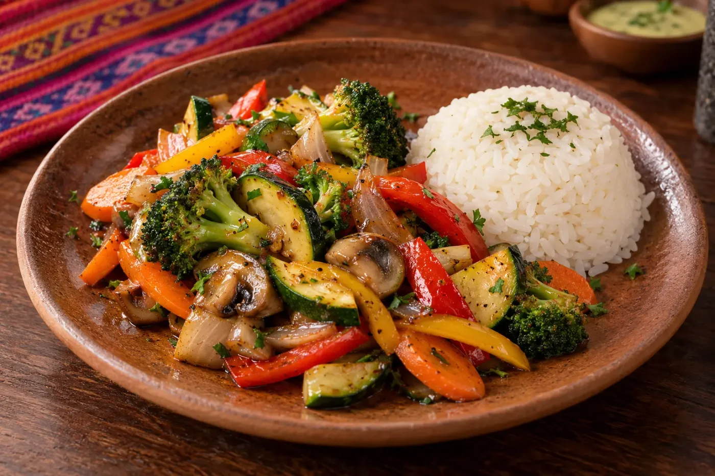 Salteado de verduras