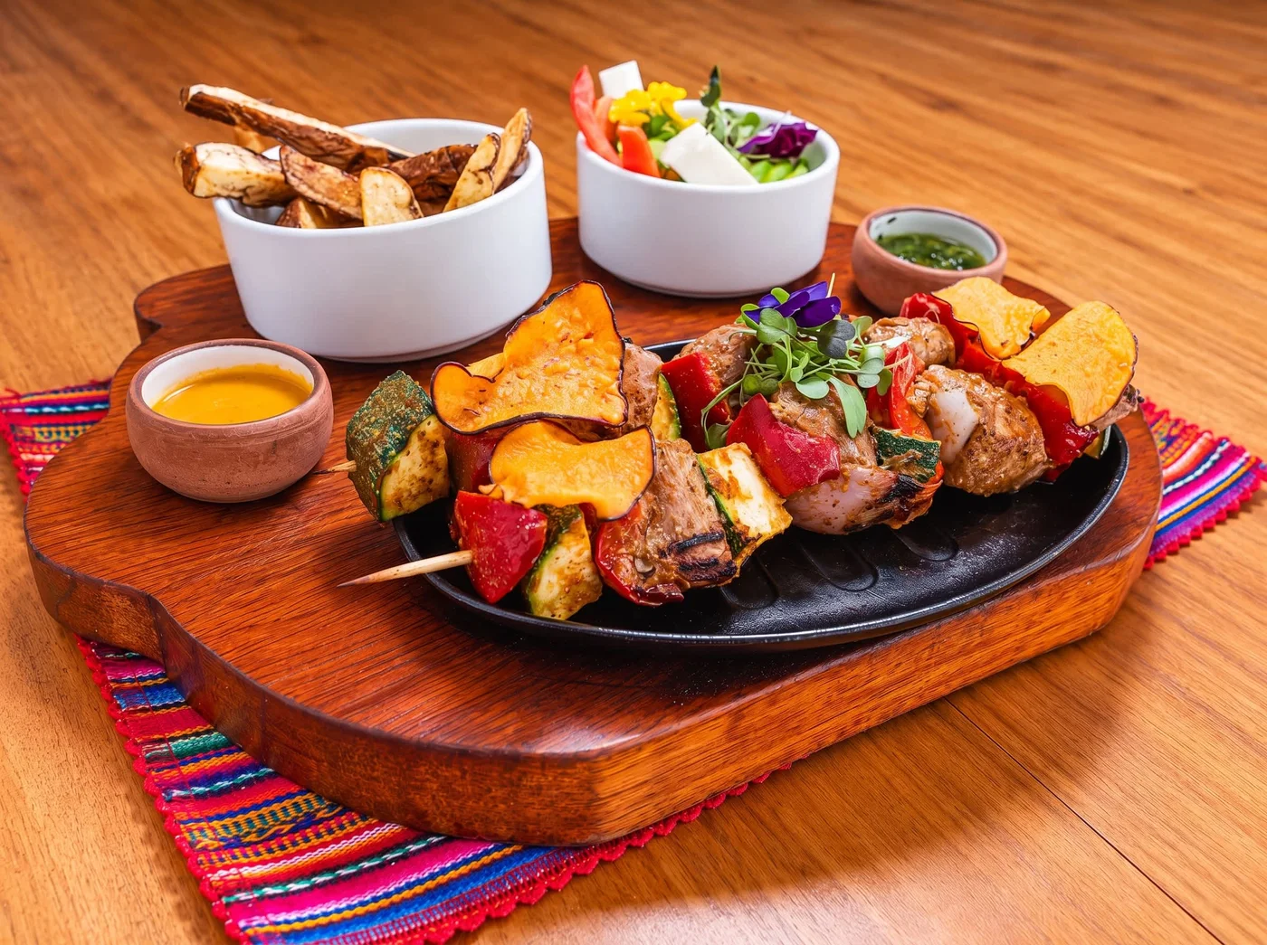Brocheta de pollo
