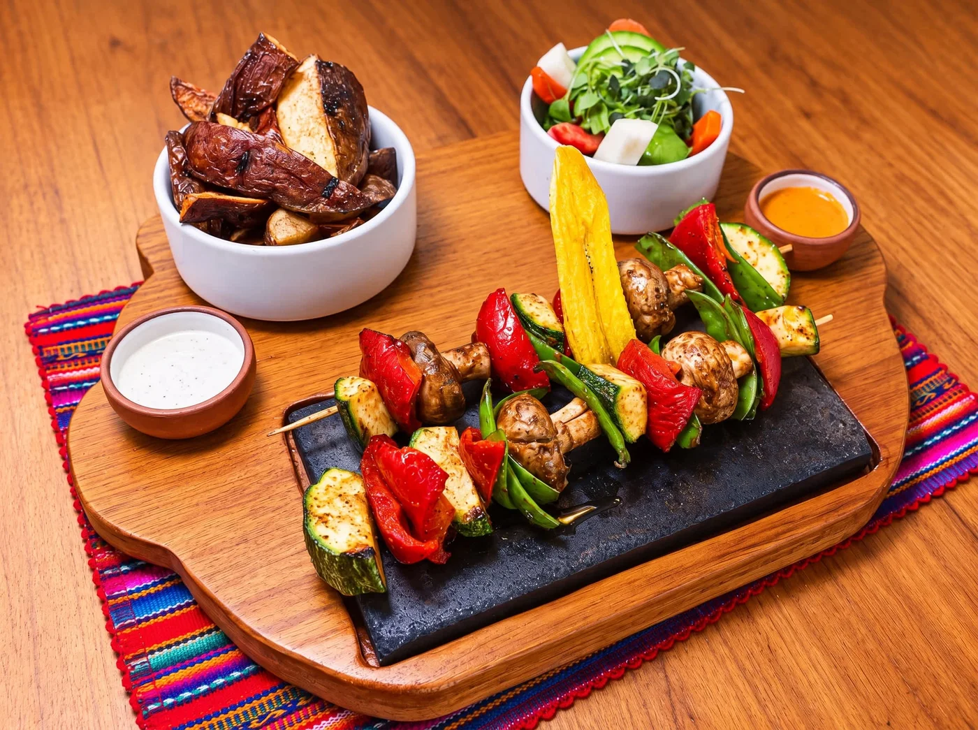 Brocheta de verduras