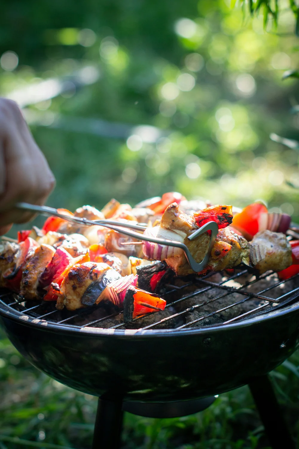 Parrilla encendida